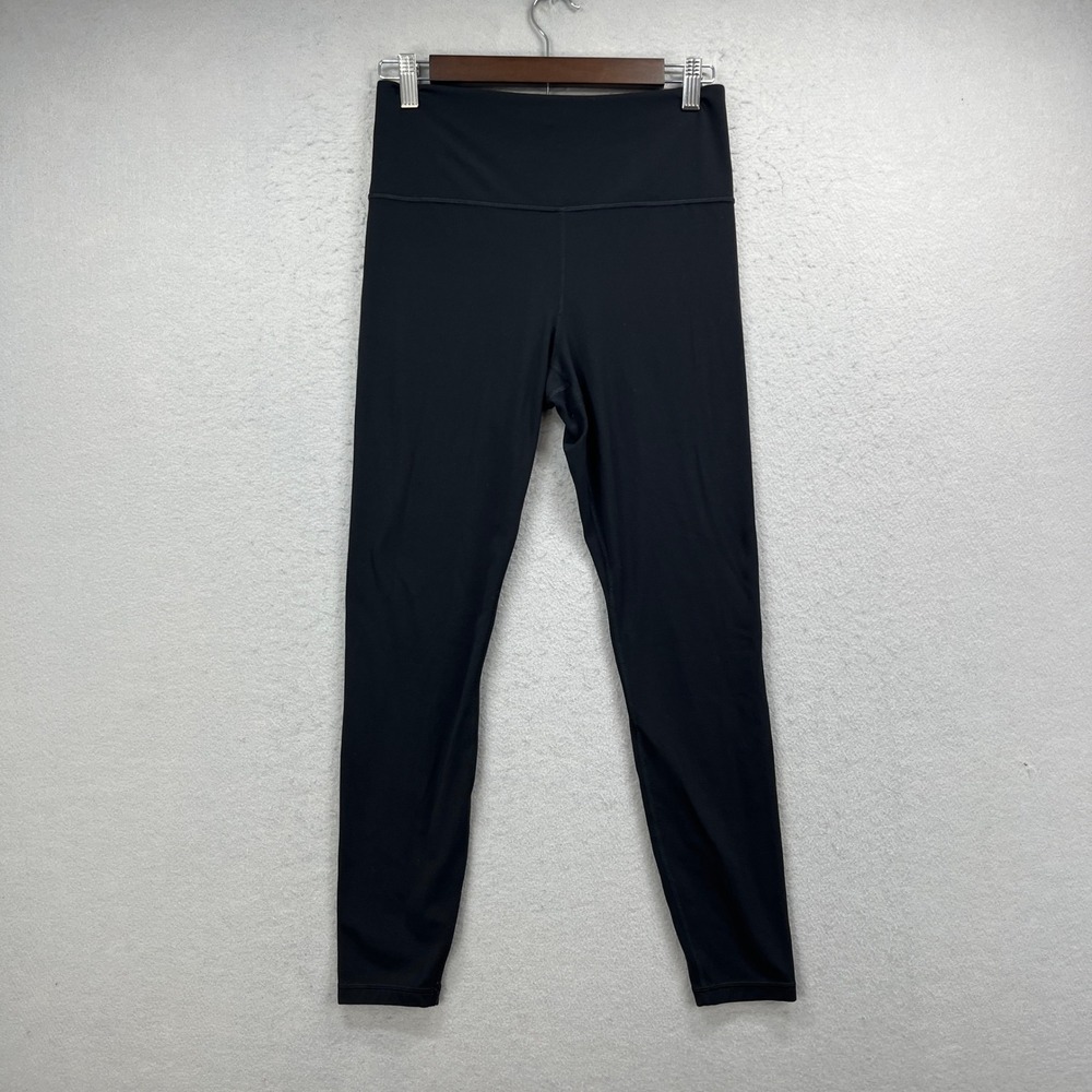 Athleta Elation Ultra High Rise Tight Leggings Womens M Black Solid Activewear